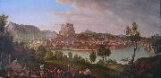 Johann Michael Sattler Ansicht von Salzburg vom Burglstein aus, France oil painting artist